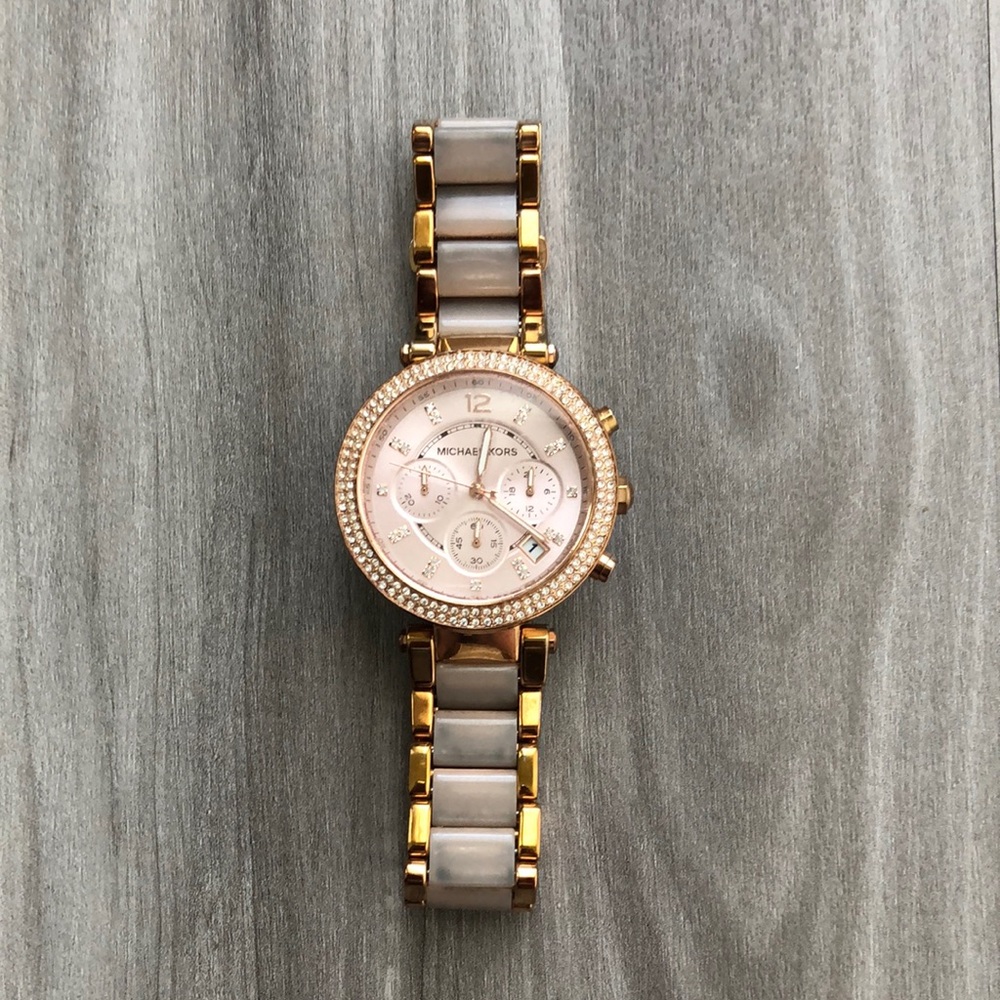 Michael Kors Parker Quartz Blush Dial Watch